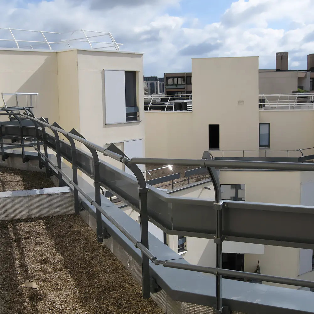 barrial décor : exemple chantier en toiture, remplissage, différent modèles