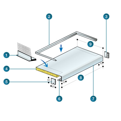 Protègenet® ossature bois : système d'appui de fenêtre pour construction à  ossature ou bardage bois