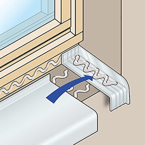 Protègenet® ossature bois : système d'appui de fenêtre pour construction à  ossature ou bardage bois